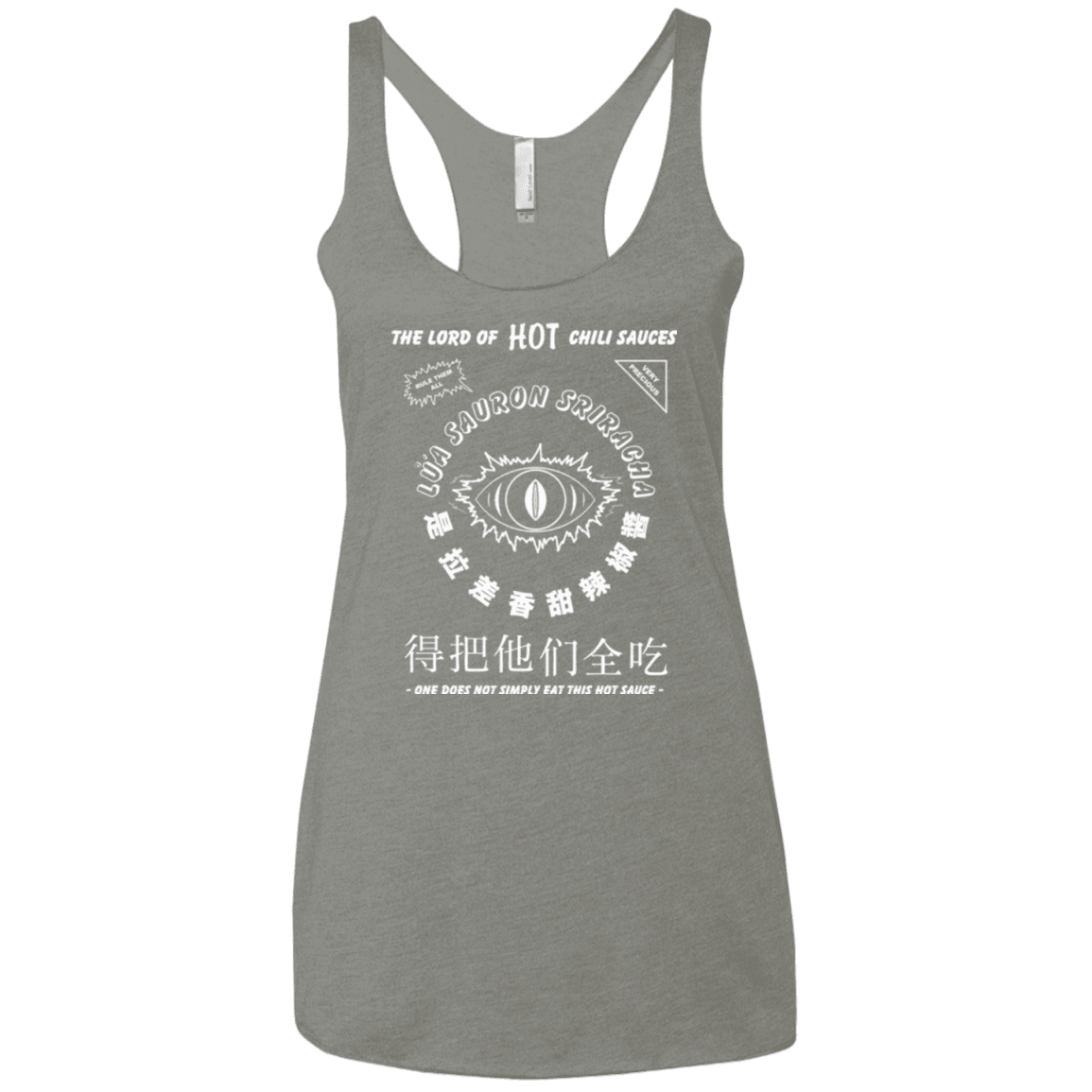 T-Shirts Venetian Grey / X-Small Lord of Hot Sauces Women's Triblend Racerback Tank