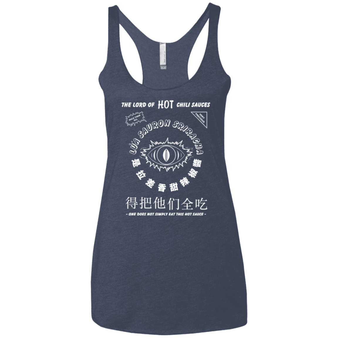T-Shirts Vintage Navy / X-Small Lord of Hot Sauces Women's Triblend Racerback Tank