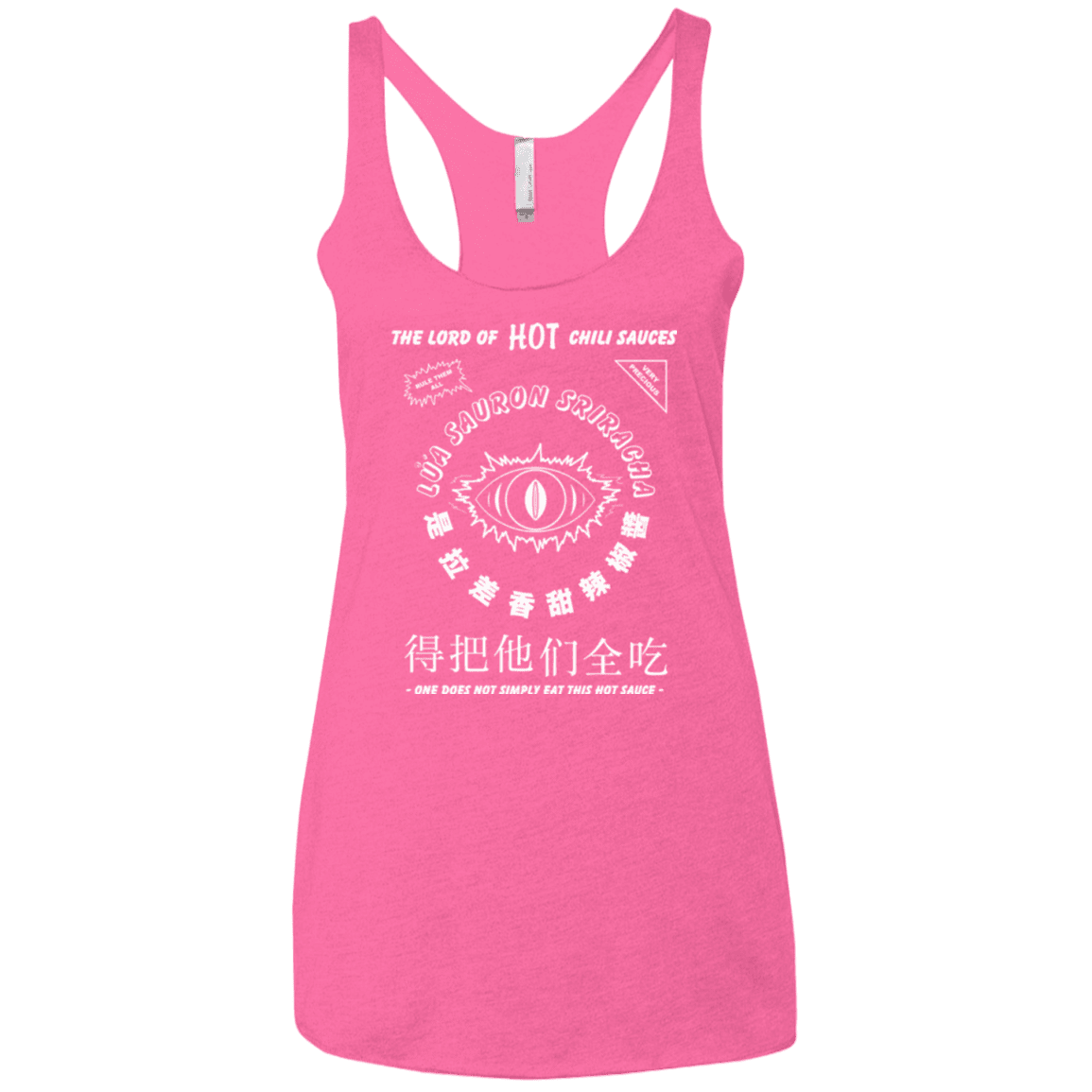 T-Shirts Vintage Pink / X-Small Lord of Hot Sauces Women's Triblend Racerback Tank