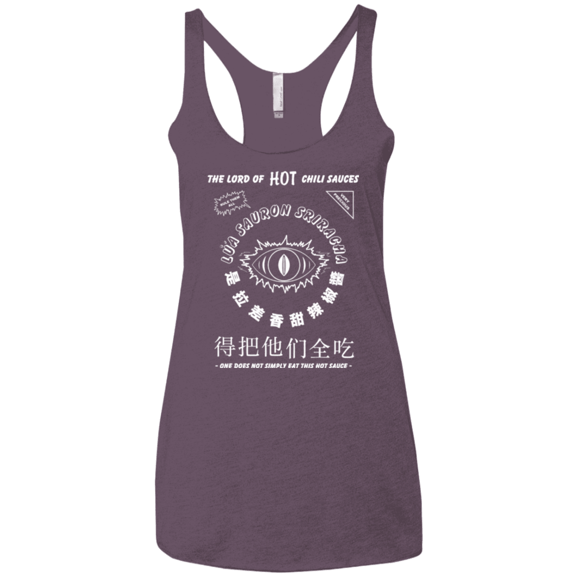 T-Shirts Vintage Purple / X-Small Lord of Hot Sauces Women's Triblend Racerback Tank