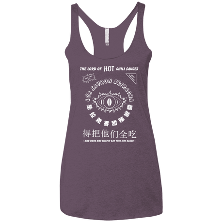 T-Shirts Vintage Purple / X-Small Lord of Hot Sauces Women's Triblend Racerback Tank
