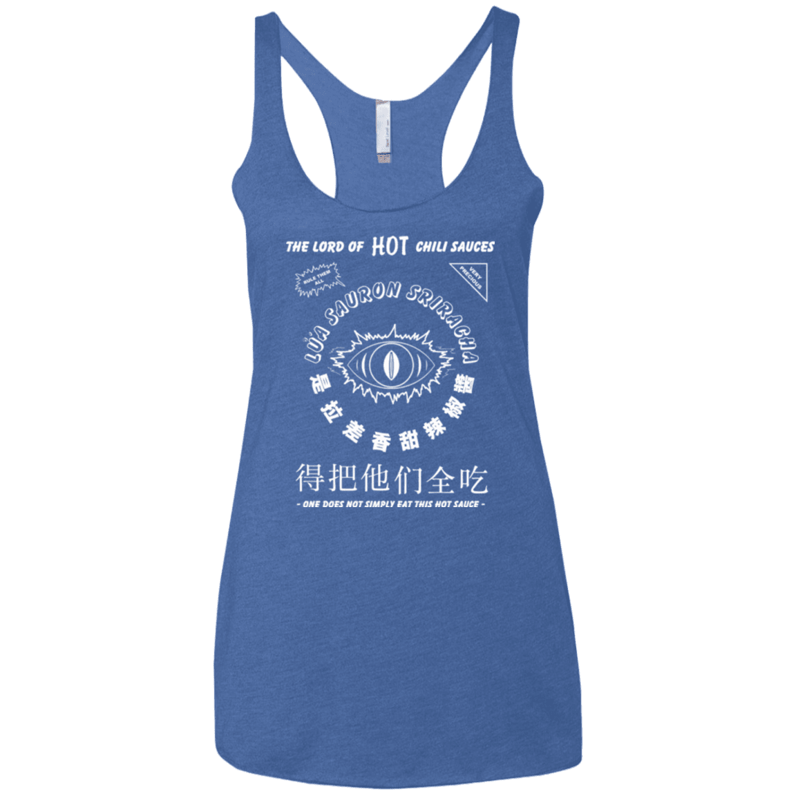 T-Shirts Vintage Royal / X-Small Lord of Hot Sauces Women's Triblend Racerback Tank