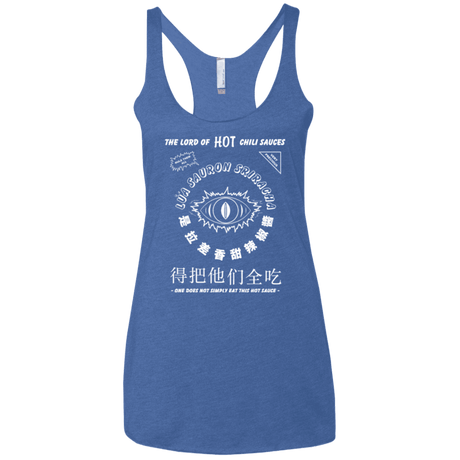 T-Shirts Vintage Royal / X-Small Lord of Hot Sauces Women's Triblend Racerback Tank