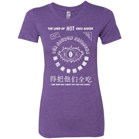 T-Shirts Purple Rush / Small Lord of Hot Sauces Women's Triblend T-Shirt