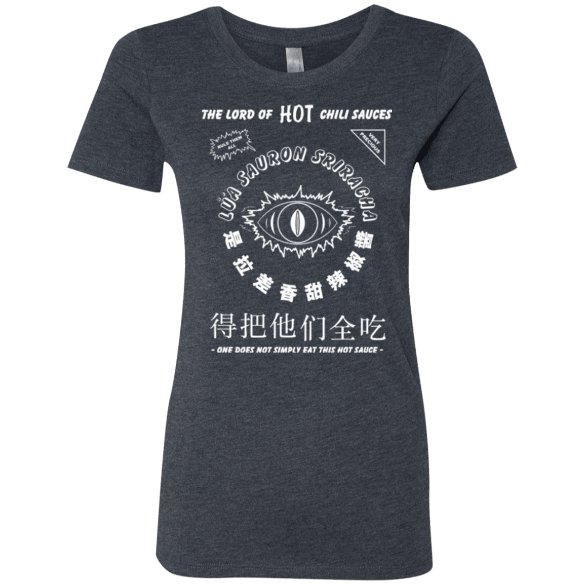T-Shirts Vintage Navy / Small Lord of Hot Sauces Women's Triblend T-Shirt
