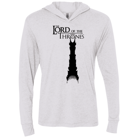 T-Shirts Heather White / X-Small Lord of Thrones Triblend Long Sleeve Hoodie Tee
