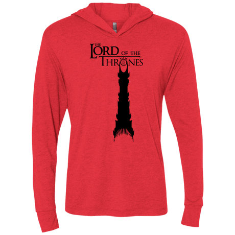 T-Shirts Vintage Red / X-Small Lord of Thrones Triblend Long Sleeve Hoodie Tee