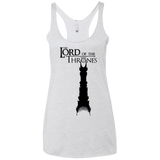 T-Shirts Heather White / X-Small Lord of Thrones Women's Triblend Racerback Tank