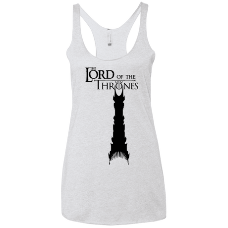 T-Shirts Heather White / X-Small Lord of Thrones Women's Triblend Racerback Tank