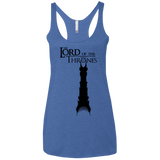 T-Shirts Vintage Royal / X-Small Lord of Thrones Women's Triblend Racerback Tank