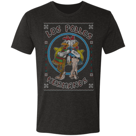 T-Shirts Vintage Black / S Los Pollos Hermanos Ugly Sweater Men's Triblend T-Shirt
