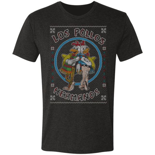 T-Shirts Vintage Black / S Los Pollos Hermanos Ugly Sweater Men's Triblend T-Shirt