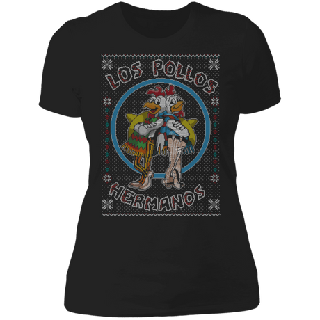 T-Shirts Black / X-Small Los Pollos Hermanos Ugly Sweater Women's Premium T-Shirt