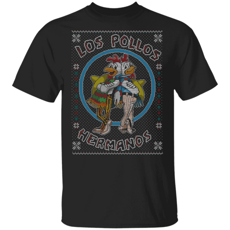 T-Shirts Black / YXS Los Pollos Hermanos Ugly Sweater Youth T-Shirt