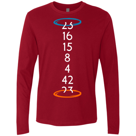 T-Shirts Cardinal / Small Lost portal Men's Premium Long Sleeve