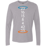T-Shirts Heather Grey / Small Lost portal Men's Premium Long Sleeve