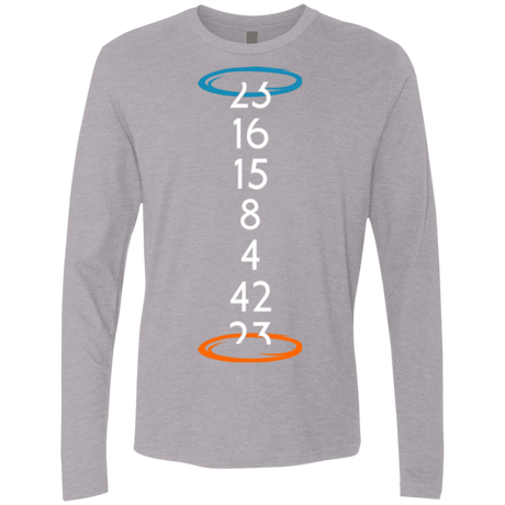 T-Shirts Heather Grey / Small Lost portal Men's Premium Long Sleeve