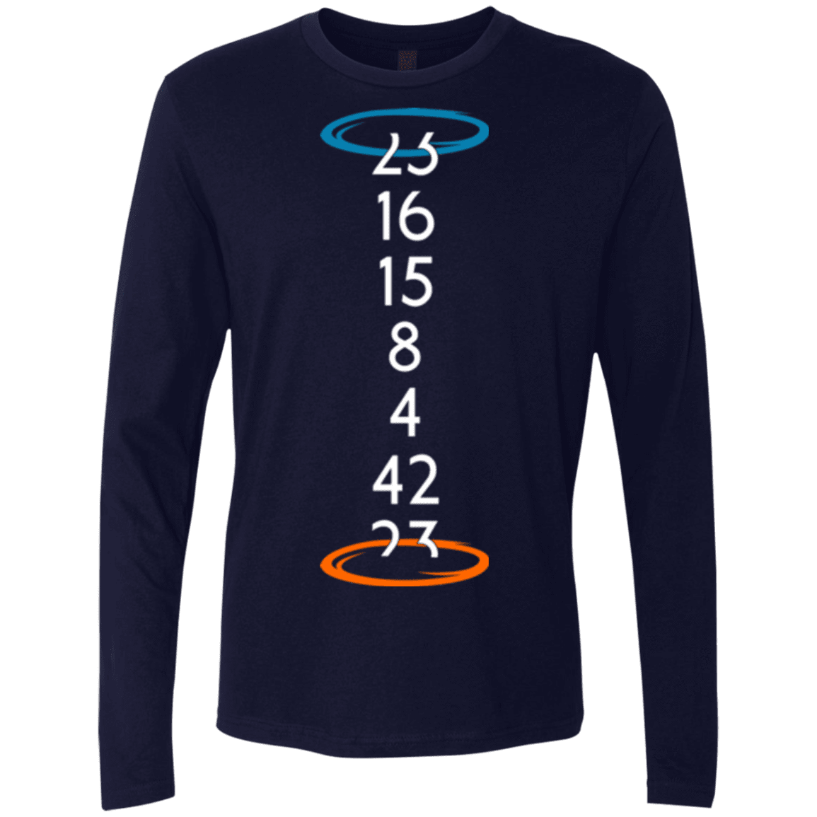 T-Shirts Midnight Navy / Small Lost portal Men's Premium Long Sleeve