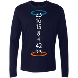 T-Shirts Midnight Navy / Small Lost portal Men's Premium Long Sleeve