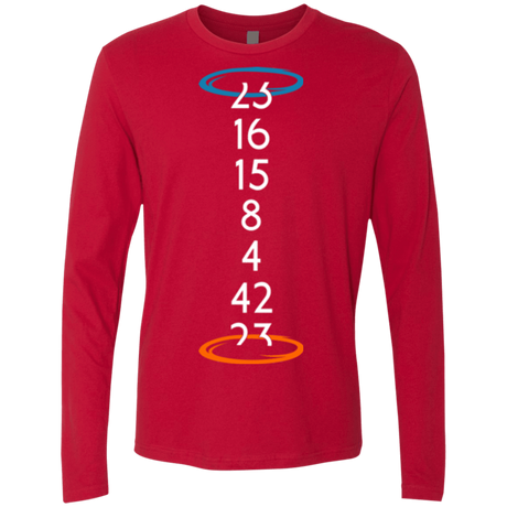 T-Shirts Red / Small Lost portal Men's Premium Long Sleeve
