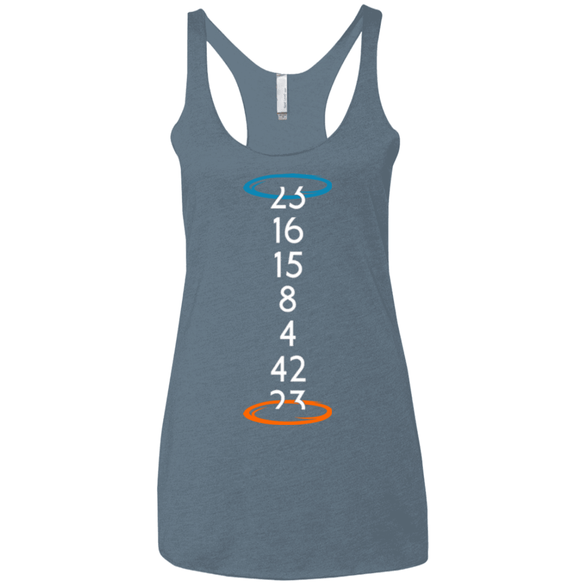 T-Shirts Indigo / X-Small Lost portal Women's Triblend Racerback Tank