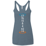T-Shirts Indigo / X-Small Lost portal Women's Triblend Racerback Tank