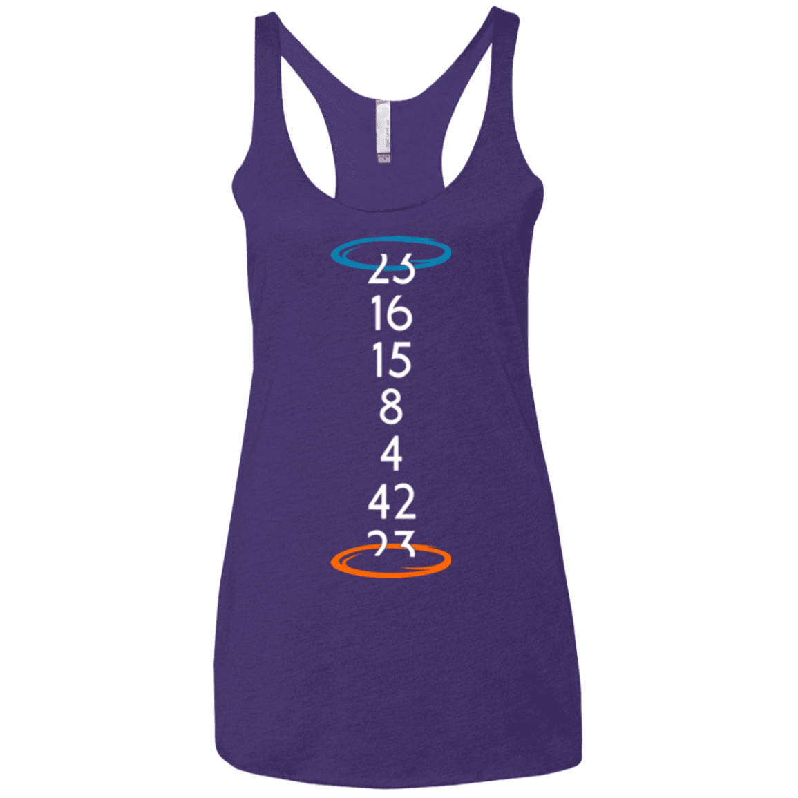 T-Shirts Purple / X-Small Lost portal Women's Triblend Racerback Tank