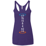 T-Shirts Purple / X-Small Lost portal Women's Triblend Racerback Tank