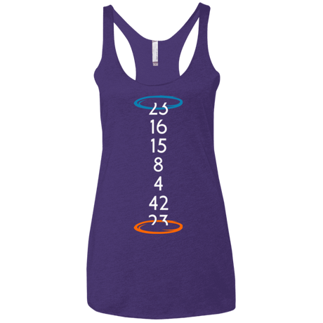 T-Shirts Purple / X-Small Lost portal Women's Triblend Racerback Tank
