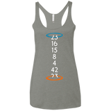 T-Shirts Venetian Grey / X-Small Lost portal Women's Triblend Racerback Tank