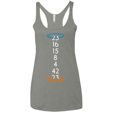 T-Shirts Venetian Grey / X-Small Lost portal Women's Triblend Racerback Tank