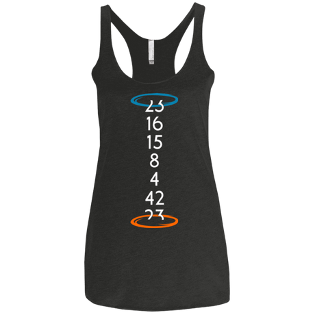 T-Shirts Vintage Black / X-Small Lost portal Women's Triblend Racerback Tank