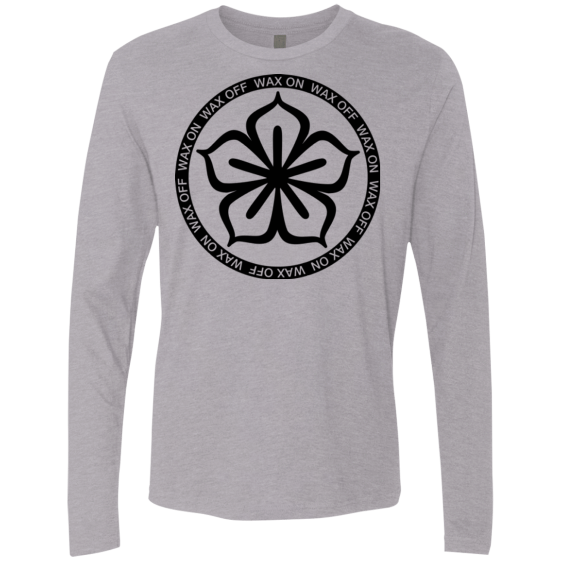 T-Shirts Heather Grey / Small Lotus Flower Men's Premium Long Sleeve