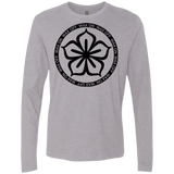 T-Shirts Heather Grey / Small Lotus Flower Men's Premium Long Sleeve
