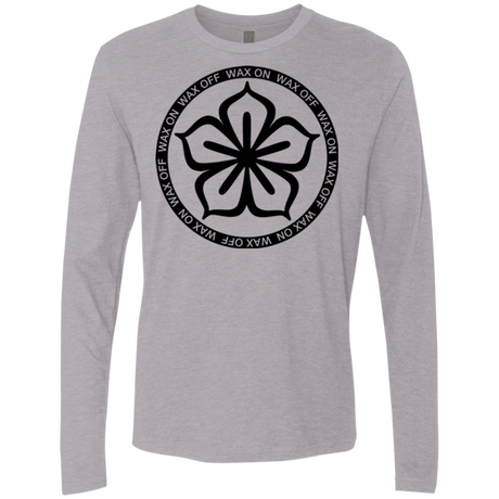T-Shirts Heather Grey / Small Lotus Flower Men's Premium Long Sleeve