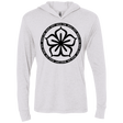 T-Shirts Heather White / X-Small Lotus Flower Triblend Long Sleeve Hoodie Tee