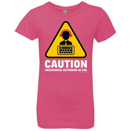 T-Shirts Hot Pink / YXS Loud Typer Girls Premium T-Shirt