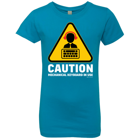 T-Shirts Turquoise / YXS Loud Typer Girls Premium T-Shirt