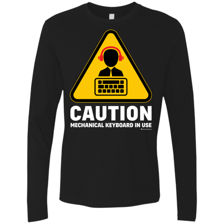 T-Shirts Black / Small Loud Typer Men's Premium Long Sleeve