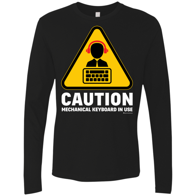 T-Shirts Black / Small Loud Typer Men's Premium Long Sleeve