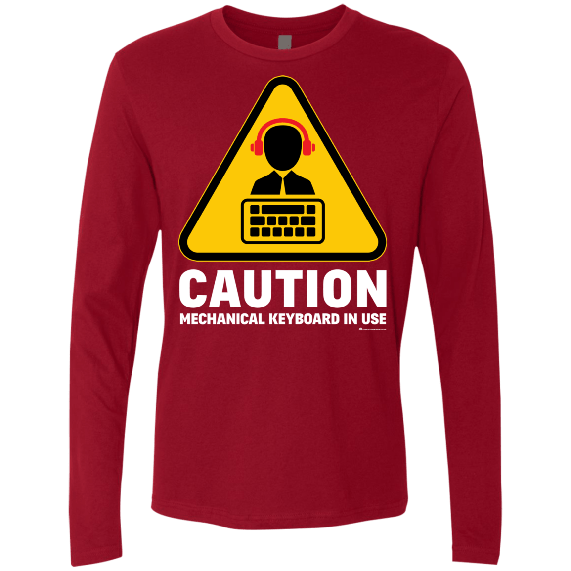 T-Shirts Cardinal / Small Loud Typer Men's Premium Long Sleeve
