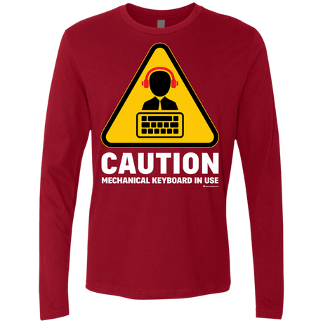 T-Shirts Cardinal / Small Loud Typer Men's Premium Long Sleeve
