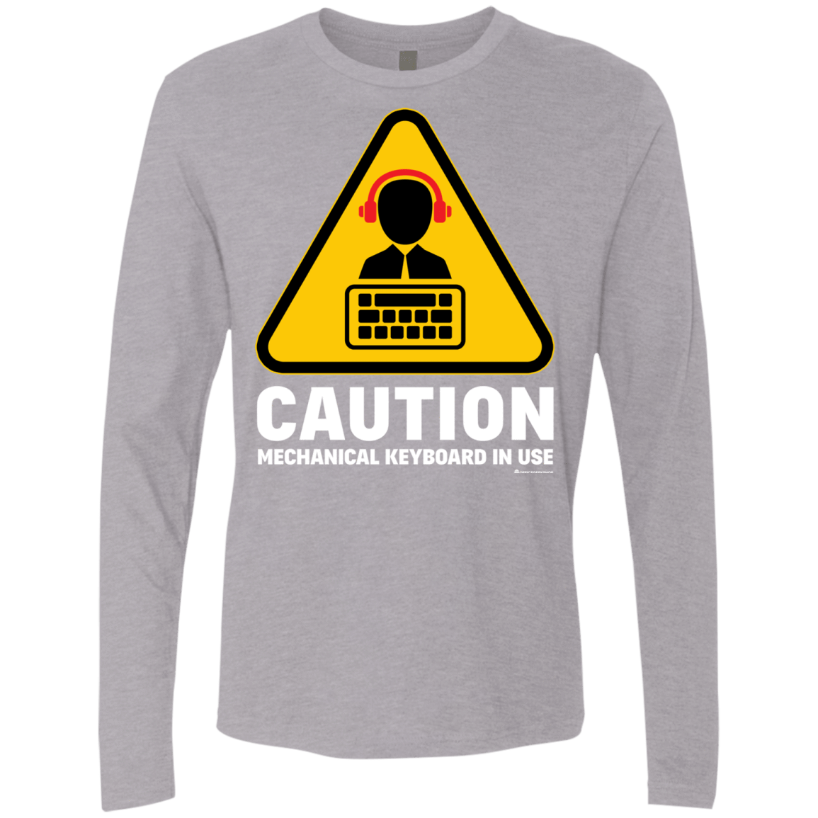 T-Shirts Heather Grey / Small Loud Typer Men's Premium Long Sleeve