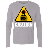 T-Shirts Heather Grey / Small Loud Typer Men's Premium Long Sleeve