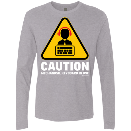 T-Shirts Heather Grey / Small Loud Typer Men's Premium Long Sleeve