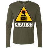 T-Shirts Military Green / Small Loud Typer Men's Premium Long Sleeve