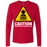 T-Shirts Red / Small Loud Typer Men's Premium Long Sleeve