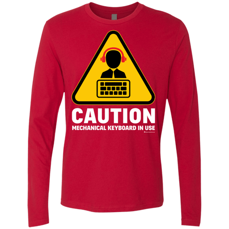 T-Shirts Red / Small Loud Typer Men's Premium Long Sleeve
