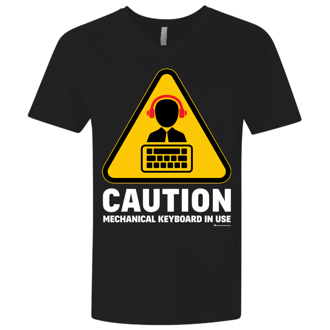 T-Shirts Black / X-Small Loud Typer Men's Premium V-Neck