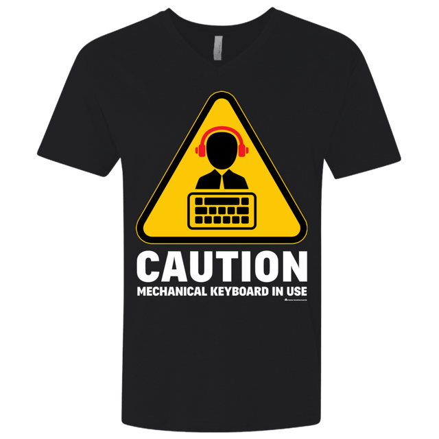 T-Shirts Black / X-Small Loud Typer Men's Premium V-Neck